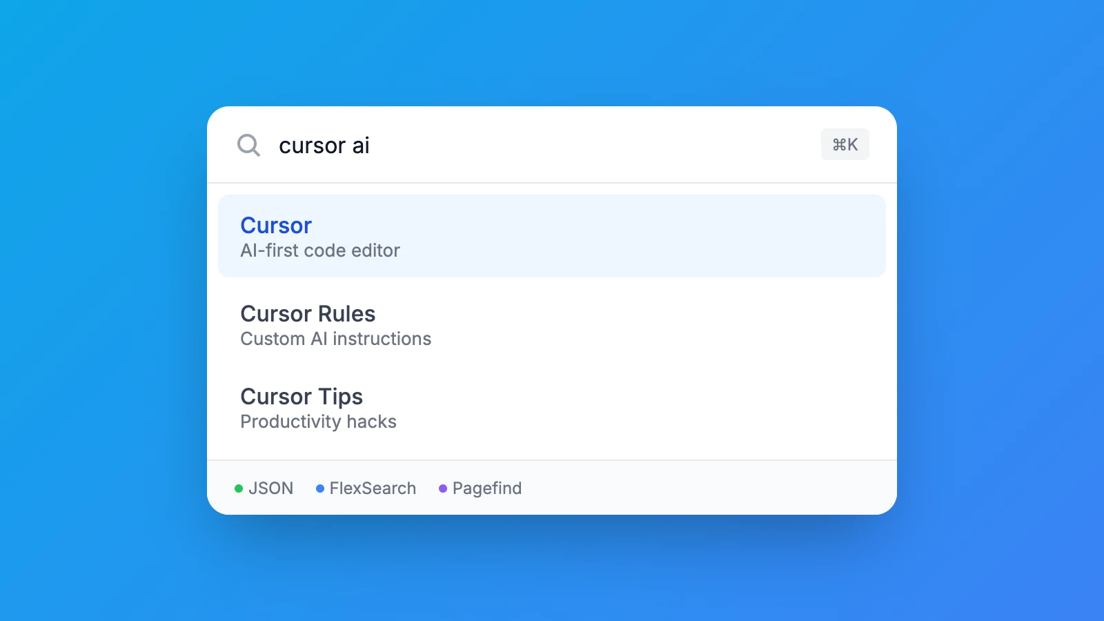 Flexible Search